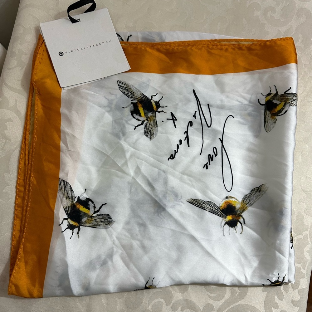 Victoria Beckham Silk Bee Scarf. Brand New. Never worn with tags.